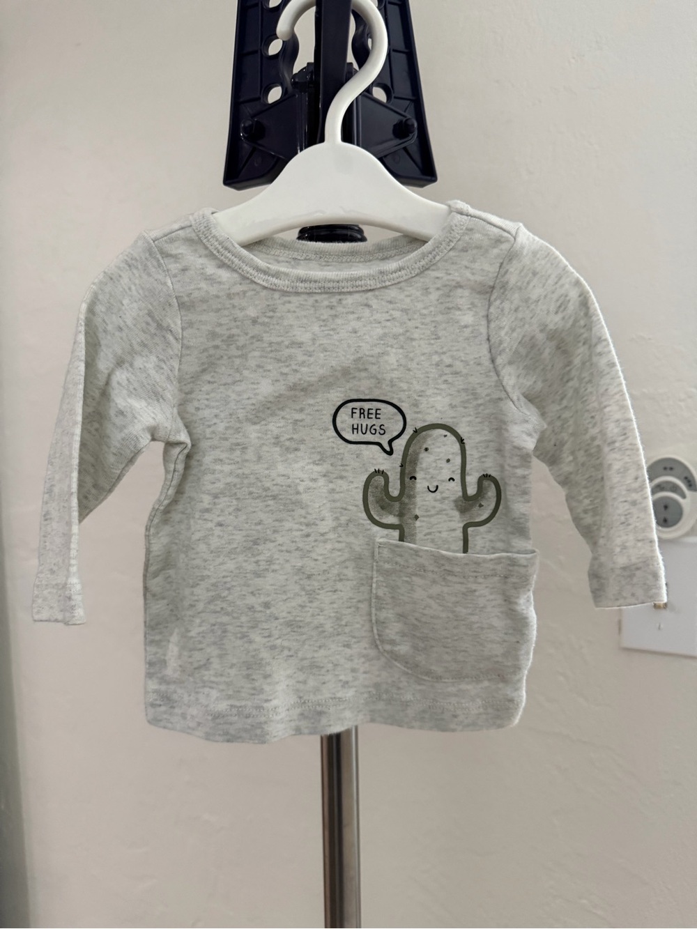 Grey Kids Long-Sleeve Top